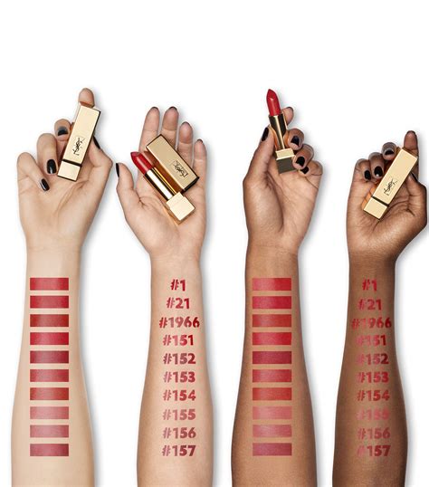 swatch son ysl rouge pur couture|ysl pur couture lipstick.